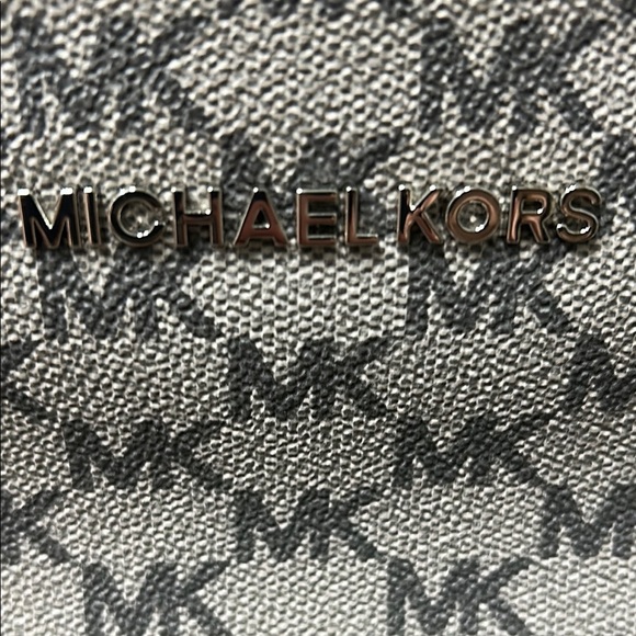 Michael Kors Gray and Black Crossbody Bag with Monogram Design - Picture 2 of 10